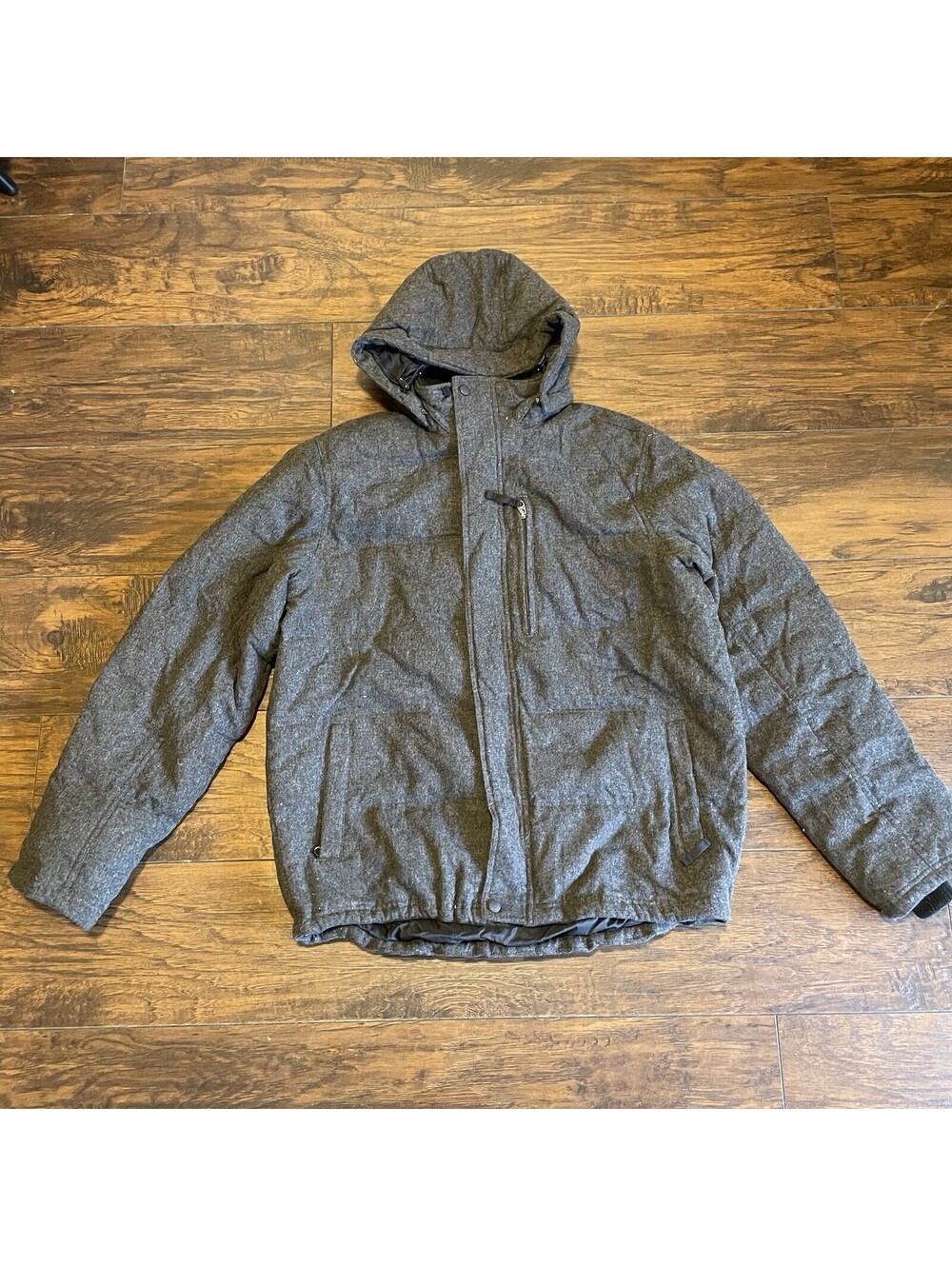 L.L.Bean Jacket Mens Large Gray Thinsulate Insulated Softshell Parka Winter